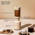 thumbnail image 4 of The Beast Mini® Blender Plus | Personal Countertop Blending for Smoothies, Shakes, Food Prep & Frozen Fruits & Veggies | Extra Portable Vessels, Straw Cap & Straws Included | 600W Motor (Sand), 4 of 10
