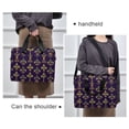thumbnail image 6 of FORMRS 16" Laptop Bag Carrying Sleeve Case with Handle Travel Shoulder Briefcase, Purple Flowers Pattern, 6 of 8
