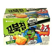 Orion Turtle Chips Sweet Corn Flavor; 4 Layered Super Crispy Structure Case of 7 packs x 80g