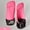 pink, variant on Ueasy Double Layer Leather Weight Lifting Wrist Straps - Adjustable, Non-Slip for Deadlift/Powerlifting/Gym Workouts (1 Pair)
