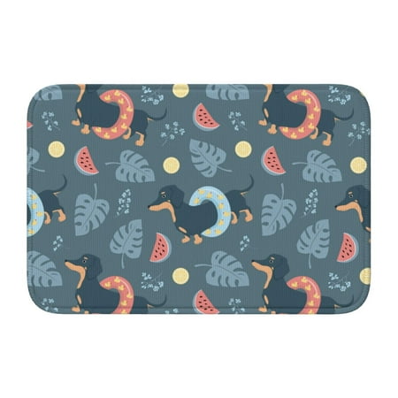 

Adjustable Apron - Bib Apron for Men Women Dachshund Dog Puppy Watermelon Waterproof Chef Aprons for Kitchen Gardening Cooking