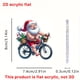 thumbnail image 3 of Pendiente de bicicleta de interior de acrílico, llavero de coche, colgante de mochila para Navidad, antiguo hombre en bicicleta, acrílico, plegable, portátil, metal, para dormitorio, 3 of 7