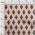 thumbnail image 1 of oneOone Cotton Cambric Peach Fabric Argyle Check Quilting Supplies Print Sewing Fabric By The Yard 56 Inches Wide, 1 of 4