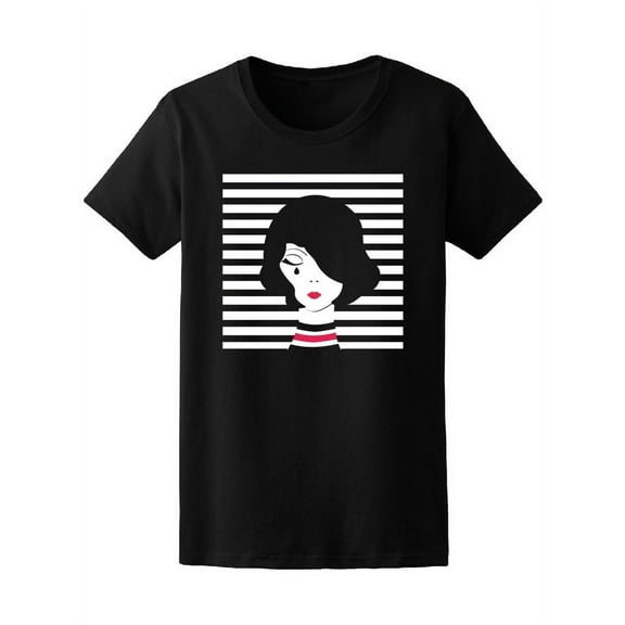 Pop Art Fashion Crying Girl T-Shirt Women -Image by Shutterstock, Female Medium