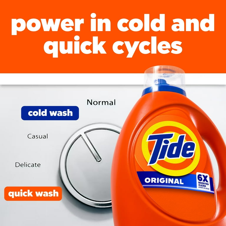 Tide Laundry Detergent Liquid with 6X Boosted Cleaning Power