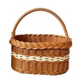thumbnail image 1 of Cesta de picnic con maceta, asa de transporte, cesta de almacenamiento, cesta de picnic tejida estilo B, 1 of 7