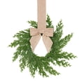 thumbnail image 2 of Mini Wreaths for Cabinets Small Christmas Kitchen Cabinet Wreaths with Bow Artificial Norfolk Pine Hanging Wreath Outdoor Indoor Wreaths for Front Door Window Fireplace Chairs Wall Stairs Home Decor, 2 of 5