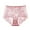 Pink, variant on Joau Women's Invisible Seamless Floral Lace Bikini Underwear Mid Rise Soft Stretch Cotton Cheeky Panties Breathable Ladies Briefs