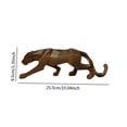 thumbnail image 4 of Reloj de pared,Reloj de pared decorativo con forma de gato para sala de estar silenciosa,Reloj de pared de madera,decoración moderna,esculturas de leopardo,Figura decorativa de leopardo, 4 of 8