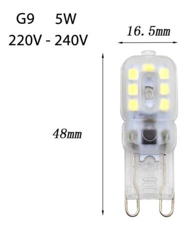 5 X 10 X G9 5W LED Capsule Bulb Replace Light Lamps AC220-240V WOW