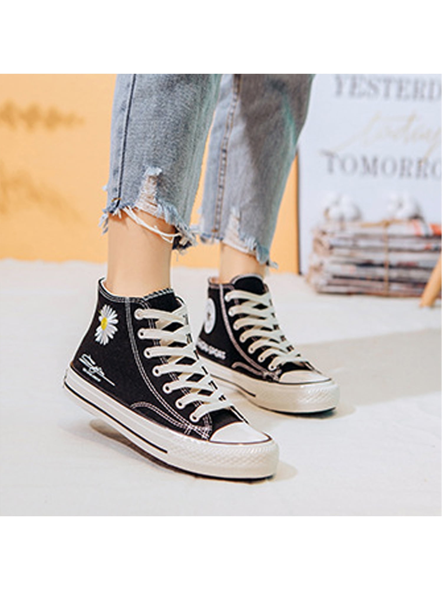 printed canvas shoes