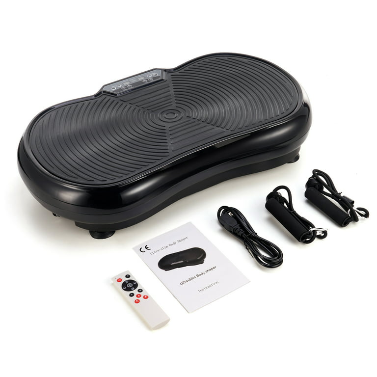 Vibration Plate Exercise Machine with Remote Control for Home Gym, Black