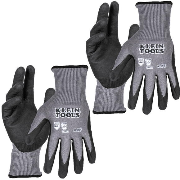 Guantes de trabajo Klein Tools 60590, tejidos por inmersión, resistentes a cortes