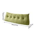 thumbnail image 6 of Wedge Headboard Reading Pillow Triangular Bolster Backrest Support Cushion for Bed, Sofa, Daybed (Blue|3XL,70.87x4.72x15.75IN), 6 of 8