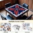 thumbnail image 6 of Mahjong Mat 31.5" x 31.5" Red Lobster Nautical Game Board Blue Striped Non-Slip Noise Reduction Mahjong Tiles Table Cover for Dominoes Poker Card Board and Tile Games, 6 of 6
