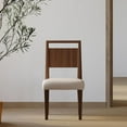 thumbnail image 5 of Martin Furniture Mid-Century Modern Wood Kitchen Dining Table with Eight Chairs, Brown, 5 of 21
