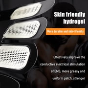 MDHAND ABS Stimulator Muscle, Simulation Belly Shaper, Rechargeable Wireless Electric Muscle Training Workout Equipment Portable for Men Women - 3 Piece Set
