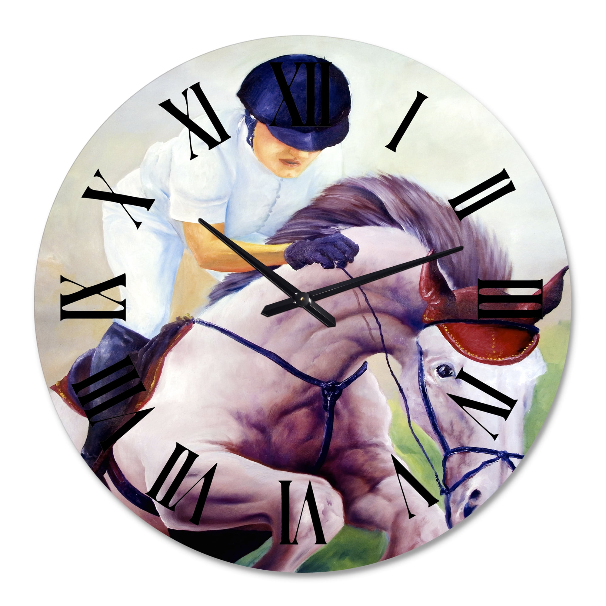 Designart 1 in Quartz Farmhouse Wall Clock