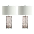 thumbnail image 5 of JONATHAN Y Cole 27.5" Modern Fused Glass Cylinder LED Table Lamp, Smoky Gray (Set of 2), JYL4016C-SET2, 5 of 7