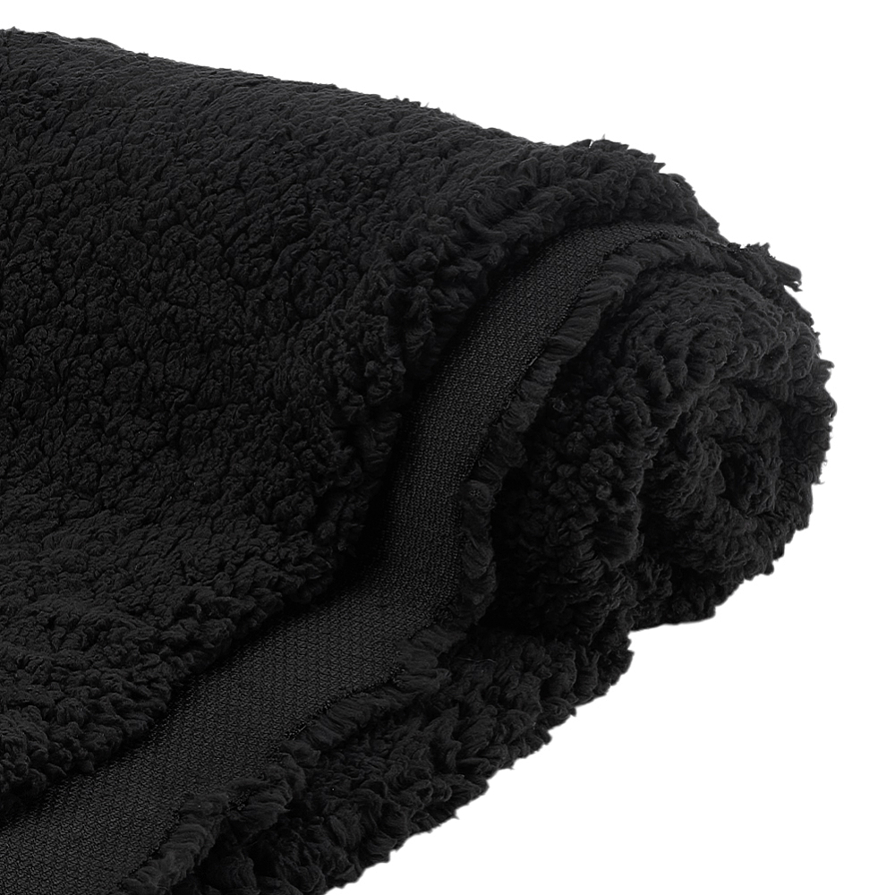 Black Plush Fabric 59 Inch Wide Lambs Wool Fabrics Fur Craft Fabric Sherpa Fleece Fabrics for DIY Craft Sewing Projects Costume Coats Blankets 1 Yard DIY
