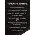 thumbnail image 3 of FINEHOUS Rubber Stair Treads Non-Slip Outdoor 48"x10" (4-Pack) – Anti-Slip Step Mat with Nosing, 3 of 8
