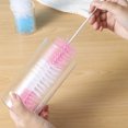 thumbnail image 4 of HongHeng 1PC Soft-Tip Cleaning Brush, Soft Scrub Brush with Long Handle, Handy Crevice-Cleaning Tool, Glassware-Cleaning Brush, 4 of 9