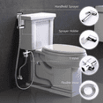 thumbnail image 4 of DESIGNICE Bidet Sprayer Stainless Steel Badette to Add for Toilet Bidet Sprayer for Toilet, 4 of 7
