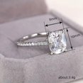 thumbnail image 2 of K-KED Pretty 925 Silver Filled Ring Women Cubic Zircon Engagement Party Gift Sz 6-10-7, 2 of 6