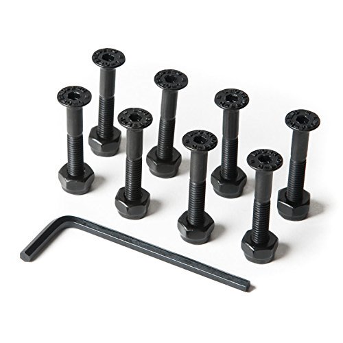 Loaded Boards Countersunk Longboard Skateboard Hardware Bolt Pack w/Hex Tool (1.25 inch)