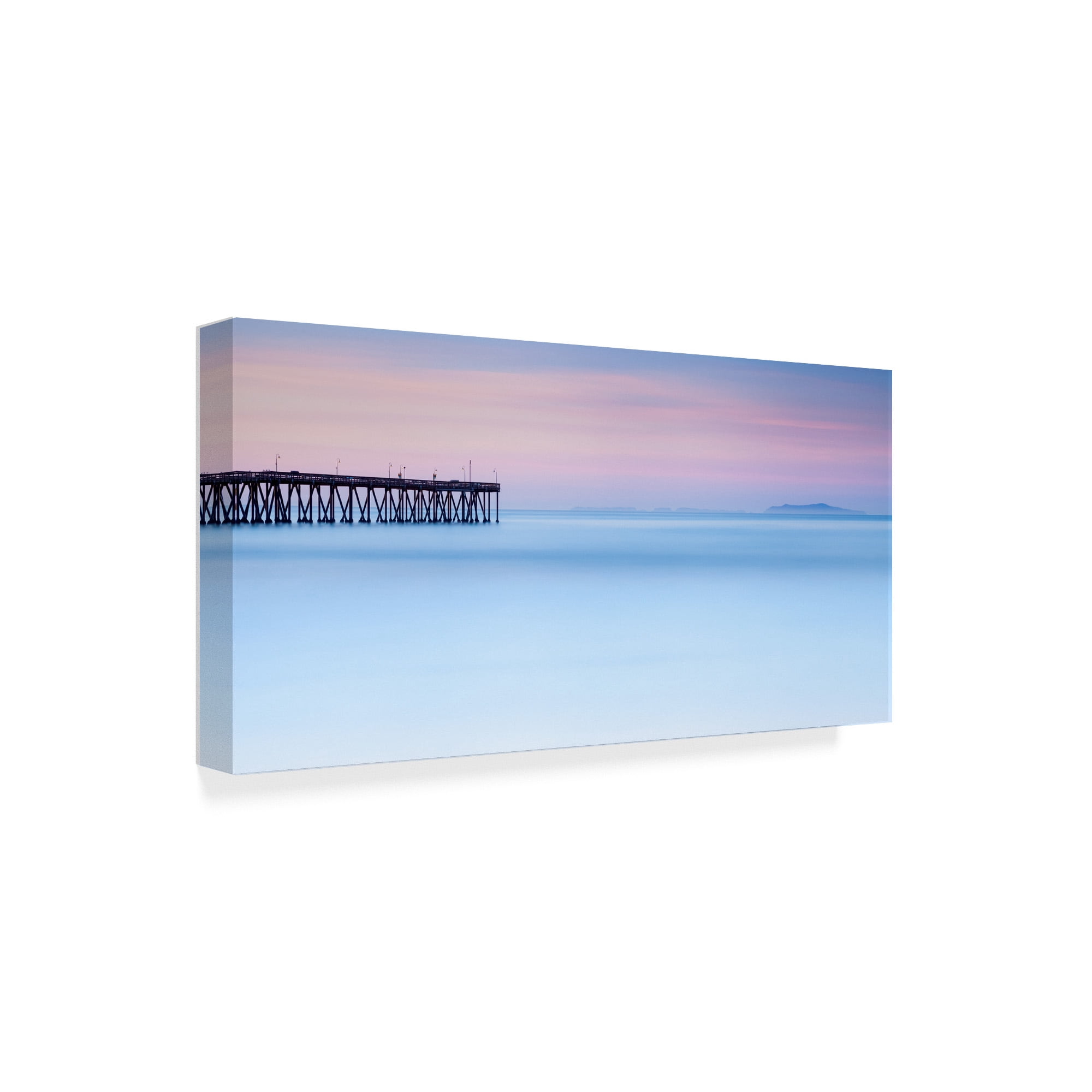 Trademark Fine Art 'Pier View To The Islands' Canvas Art by Chris Moyer