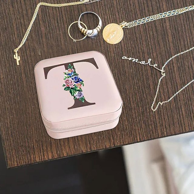 Sokhug Velvet Jewelry Box with Mirror, Compact Organizer with Multiple Compartments for Rings Earrings Necklaces Travel Storage