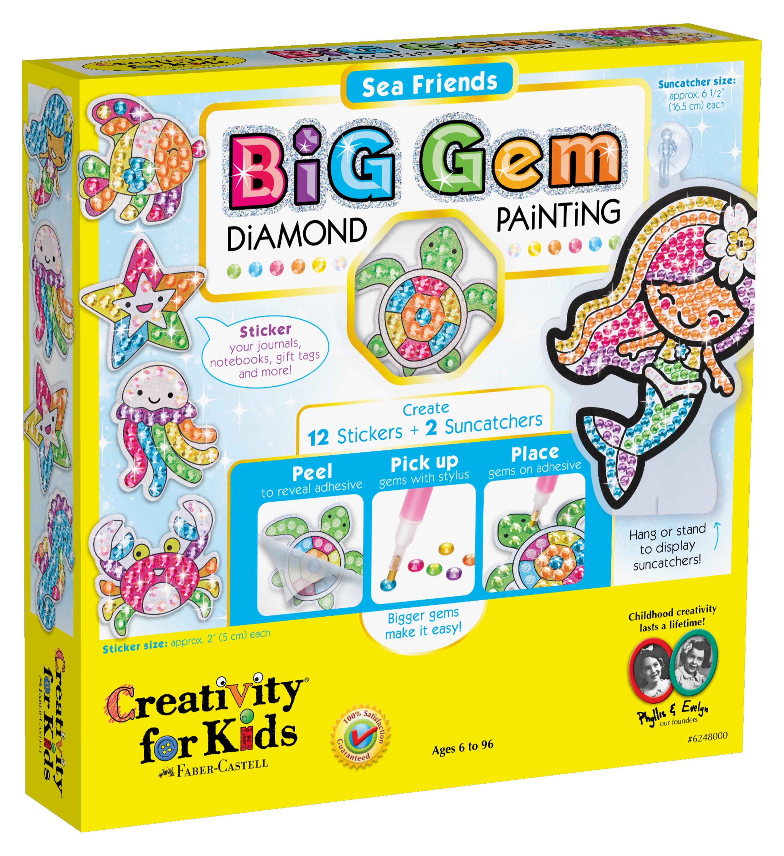 Creativity for Kids Big Gem Diamond Painting Kit Sea Friends Diamond