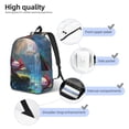 thumbnail image 4 of Yiaed Pond Cute Axolotl Print Backpack, Premium Laptop Backpack, Travel Backpack for Women, Lightweight Backpacks, Comfortable Back Pack-Small, 4 of 7
