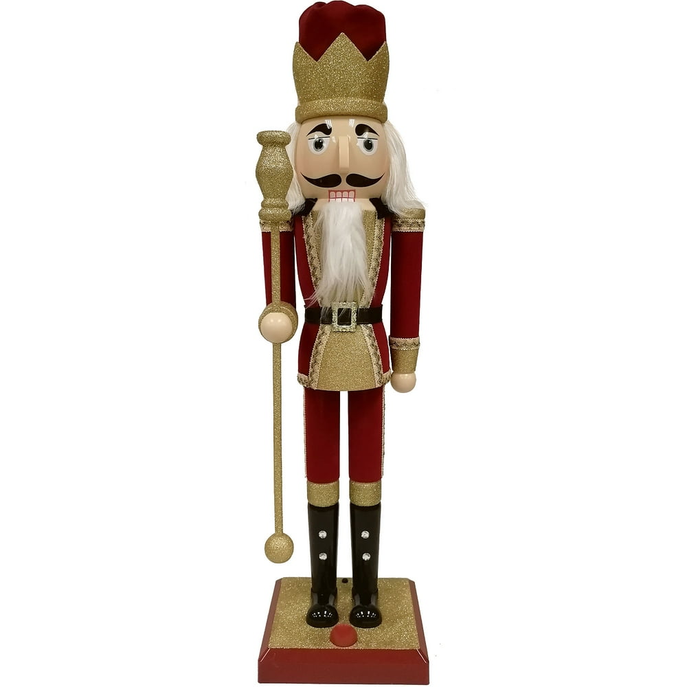 Team Creation Glitter Gold Nutcracker Statue, Christmas and Holiday ...