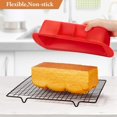 thumbnail image 5 of 2 Pack Bread Pans for Baking, Silicone Loaf Pan Homemade Bread Making Non-Stick BPA Free Bread Pans for Homemade Bread, Cake Pan, Rectangle bread mold, 5 of 5
