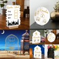 thumbnail image 2 of Reusable Acrylic Ramadan Calendar Board Wooden Base Table Ornament Mubarak Ei ия T1F3, 2 of 5
