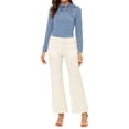 thumbnail image 2 of INSPIRE CHIC Women's Elegant Tie Neck Office Long Sleeve Blouse XL Blue, 2 of 5
