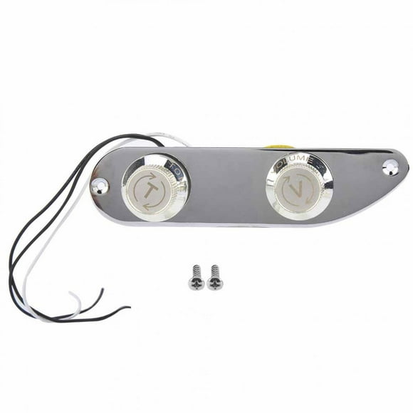 Telecaster Control Plate, Electroplating Treatment CTS Pot 9.6mm Pot Hole Diameter Beautiful And Anti-rust Guitar Control Plate For 51 P Bass