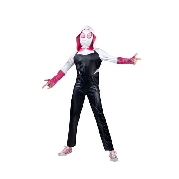 Marvel Spider Gwen Halloween Costume for Children, Girls' Size S (6), by Jazwares