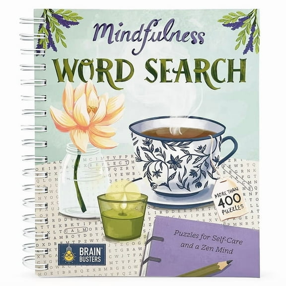 Mindfulness Word Search, (Spiral-Bound)