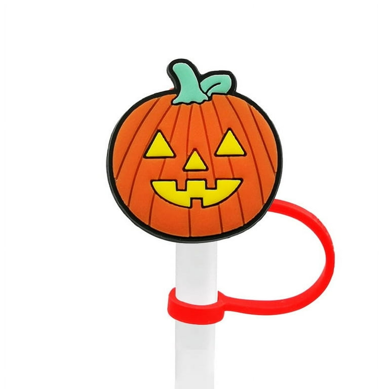 Straw Accessories Halloween 6 Pack Silicone Straw Toppers