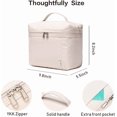 thumbnail image 2 of Cream Insulated Lightweight Waterproof Multiple Pockets Adjustable Shoulder Strap Nylon Cooler Bag, 2 of 6