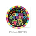 thumbnail image 2 of Bookk Mexican Style Paper Plates And Napkins A Mexican Style Striped Disposable Cutlery Perfect For May Day Birthday Party Decorations, 2 of 5