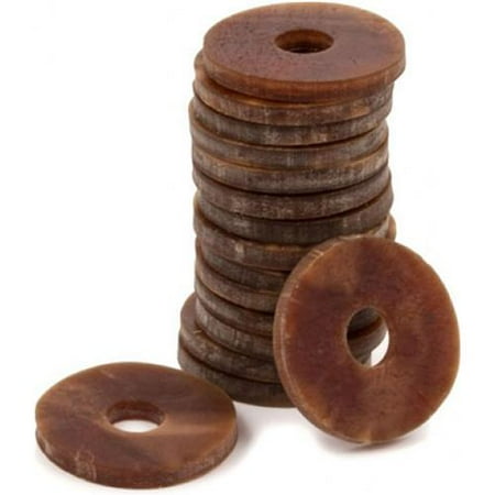 Rawhide Rings - PetSafe Busy Buddy All Natural Rawhide Treat Rings, Size C, Original Rawhide Flavor