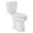 19" H-ElongatedB, variant on 21" Chair Height Two Piece Round Toilet, ADA Comfort Height High Seat with Soft-Close Seat, 12 Inch Rough In, 1.28 GPF Water-Saving Siphonic Flush for Bathroom Remodel, White