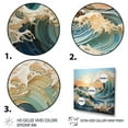 thumbnail image 3 of Designart "Kinetic Waves in the World of Art II" Nautical & Beach Canvas Print, 3 of 5