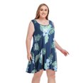 thumbnail image 6 of VEPKUL Womens Plus Size Casual Tank Dresses 4X Sleeveless Summer Dresses with Pockets Loose Swing Sundress Swimsuit Cover Ups, 6 of 9
