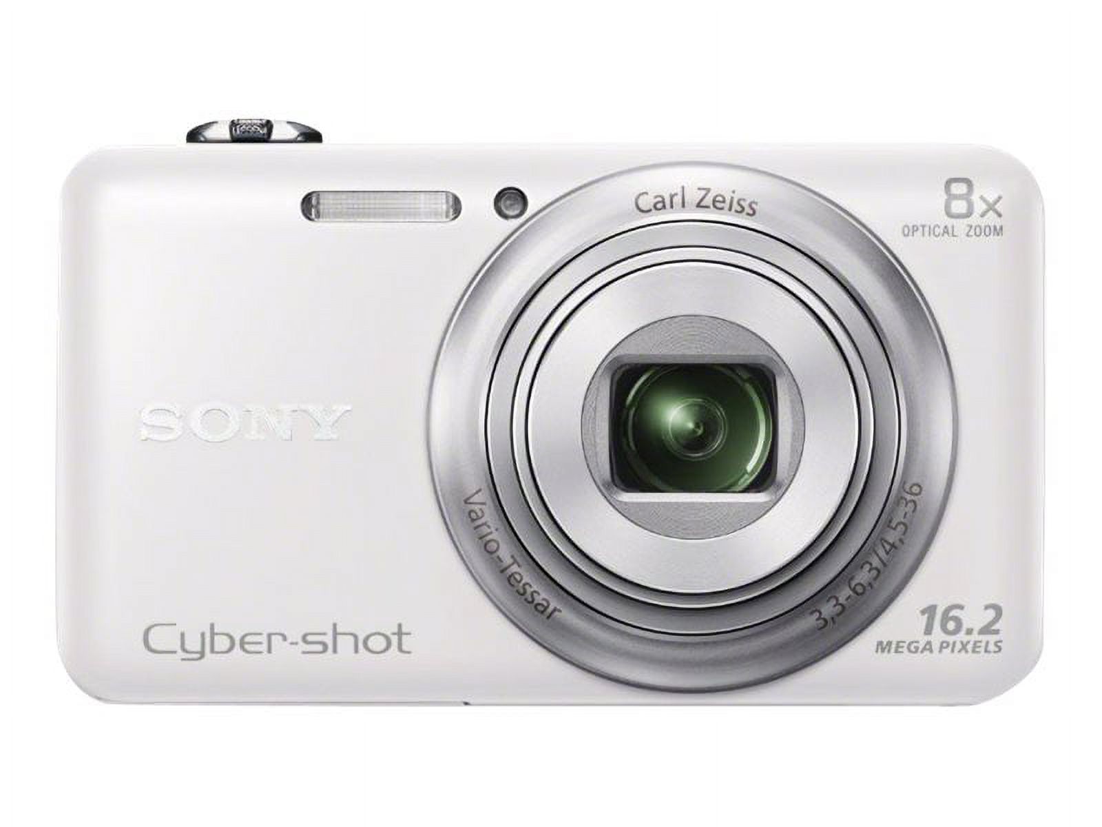 Sony Cyber-shot DSC-WX80 - Digital camera - compact - 16.2 MP - 8x optical zoom - Carl Zeiss - Wi-Fi - white - image 2 of 4