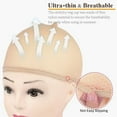 thumbnail image 4 of RUseeN Wig Caps for Women, Men, Kids, Hair Net for Wig, Mesh Wig Cap for Long Hair, 10 Pieces, Light Brown, 4 of 7