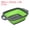 Green, variant on Unique Bargains Collapsible Colander Set, 2 Pcs Silicone Square Foldable Strainer for Pasta, Vegetables, Fruits - Red Large